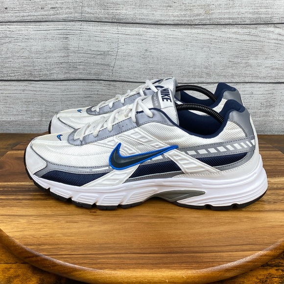 Nike Initiator White Cool Grey Blue Sneakers 394055-101 Men’s Shoe Size 11.5